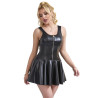 Subblime - 957667 Robe En Cuir Avec Fermeture Éclair Coeur Noir S/M